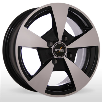 Диски BK 004 BP (Black Polished) Storm